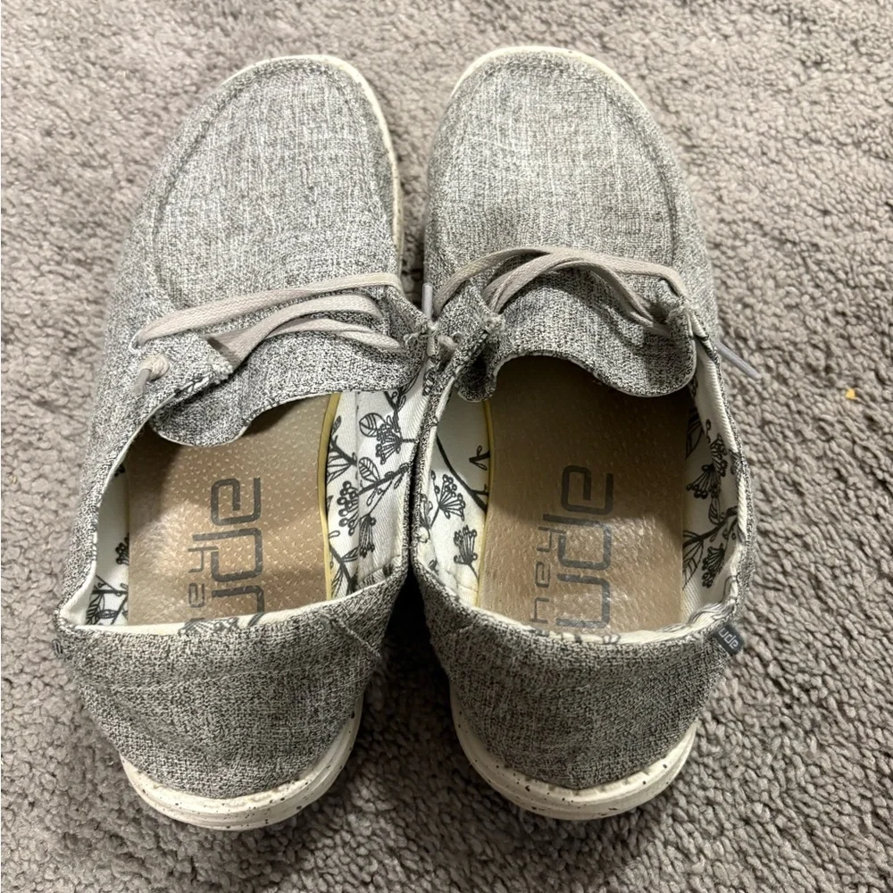 Hey Dude Women’s Gray Slip-On Loafers - Picture 3 of 6